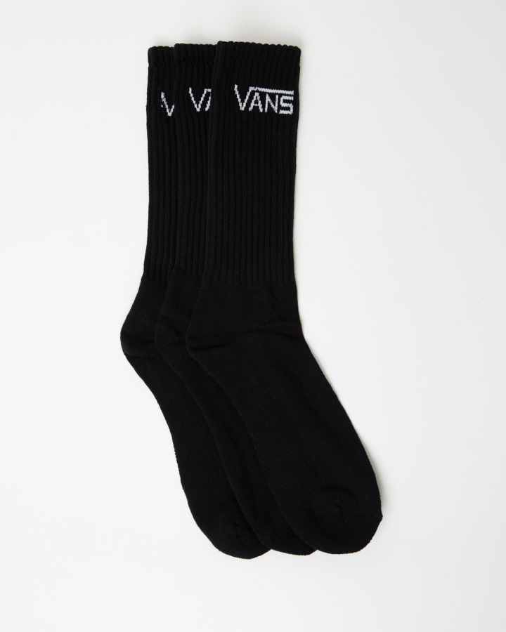 Vans Classic Crew 3 Paires De Chaussettes Noir