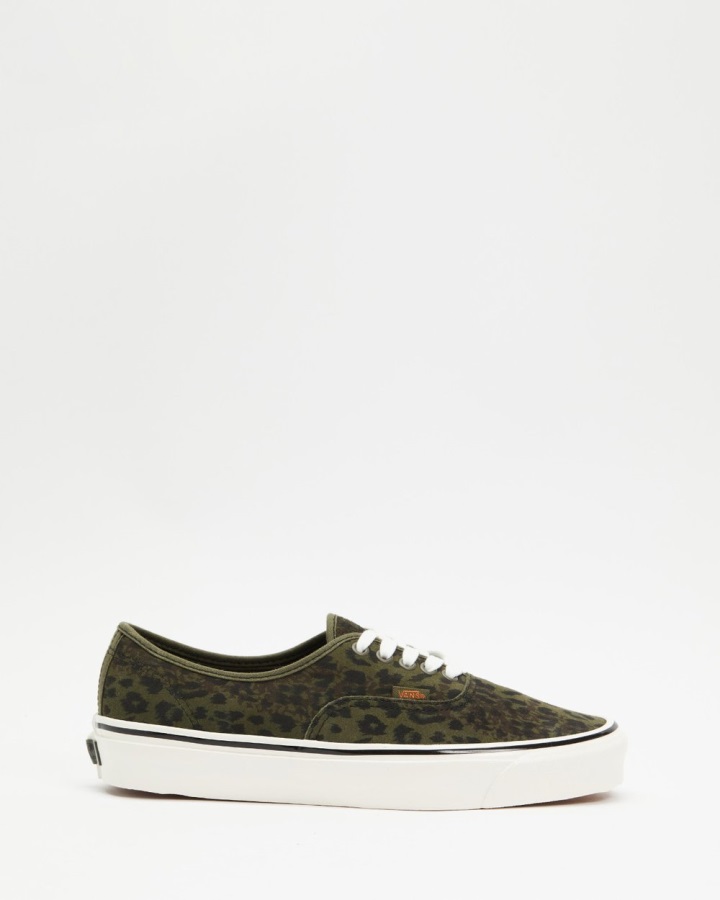 Vans Anaheim Authentique 44 Dx - Unisexe Léopard Camo-feuille De Raisin