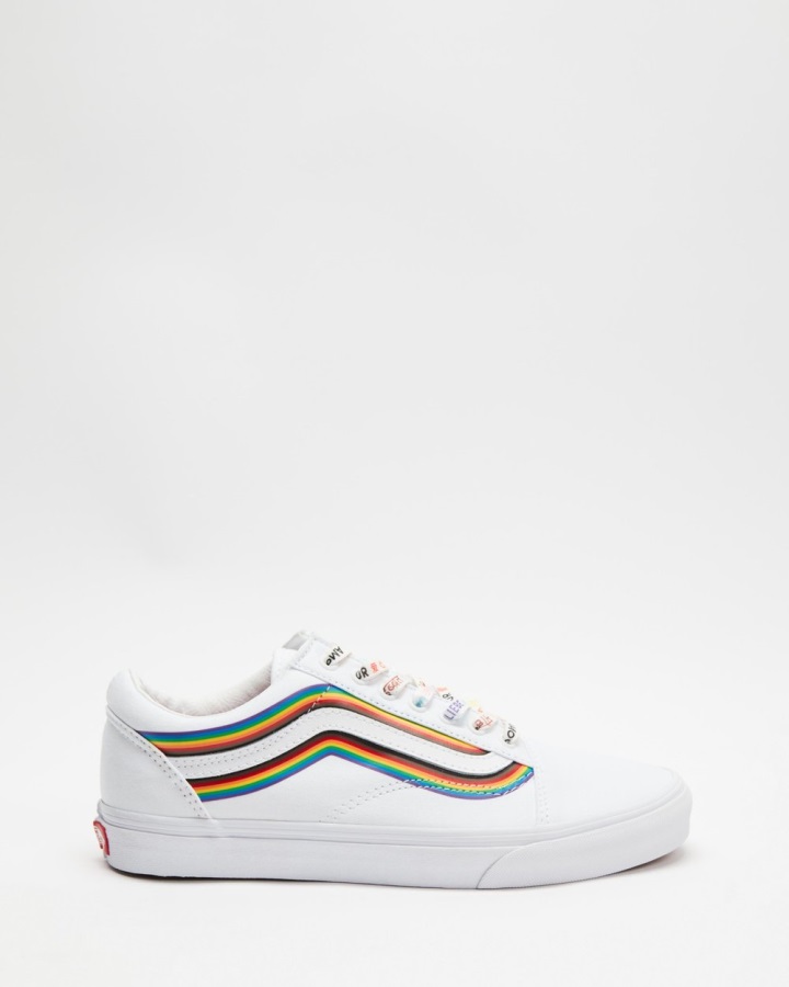 Vans Old Skool - Fierté Unisexe Blanc-vrai Blanc