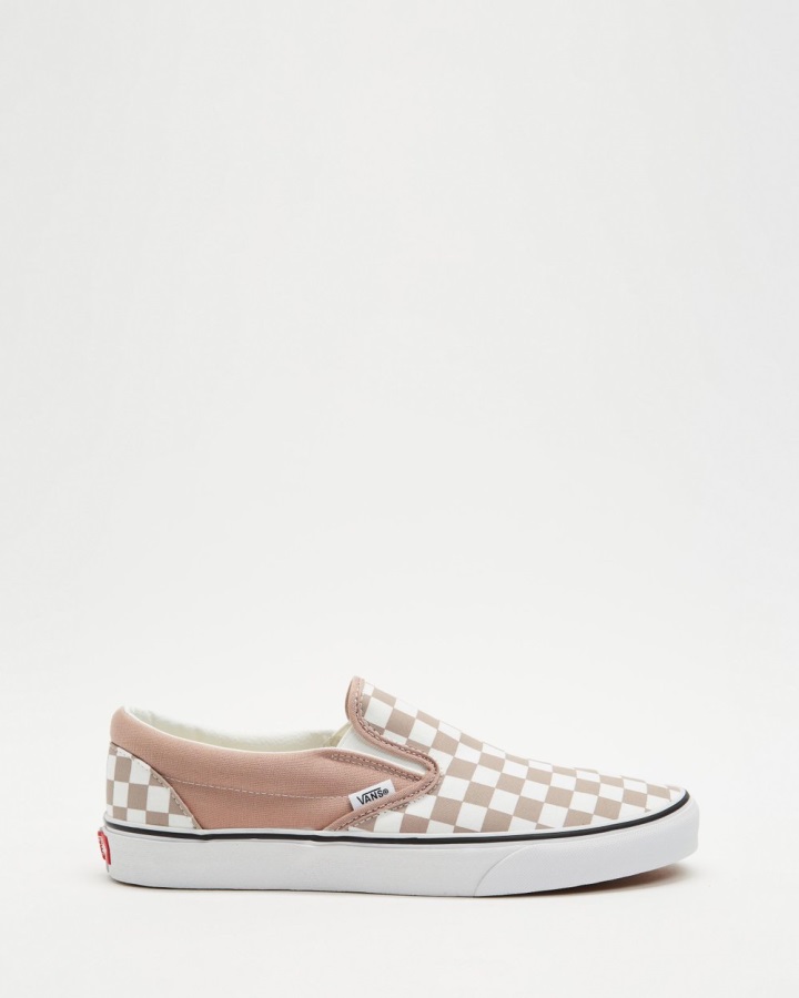 Vans Classic Checkerboard Slip-ons - Unisexe Etherea-true White