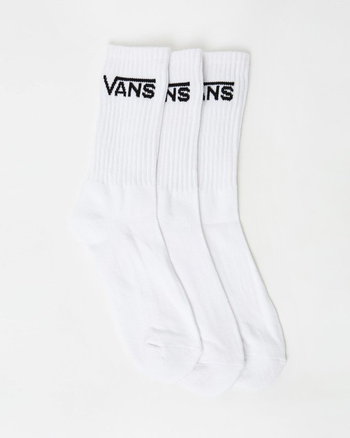 Vans Classic Crew 3 Paires De Chaussettes Blanc