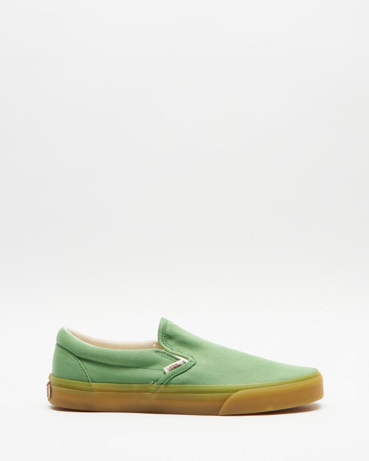 Vans Classic Slip-on - Unisexe Dans Nos Mains-vert Pierre